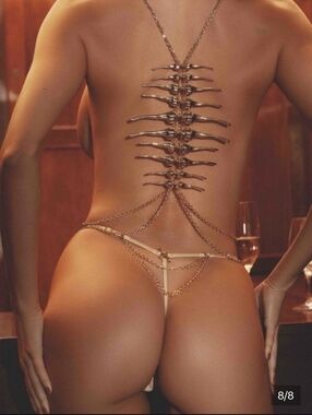 Honey Birdette Skeletina Body Chain NIB